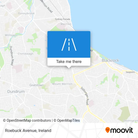 Roebuck Avenue map