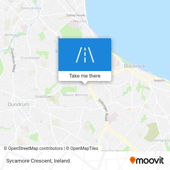 Sycamore Crescent map