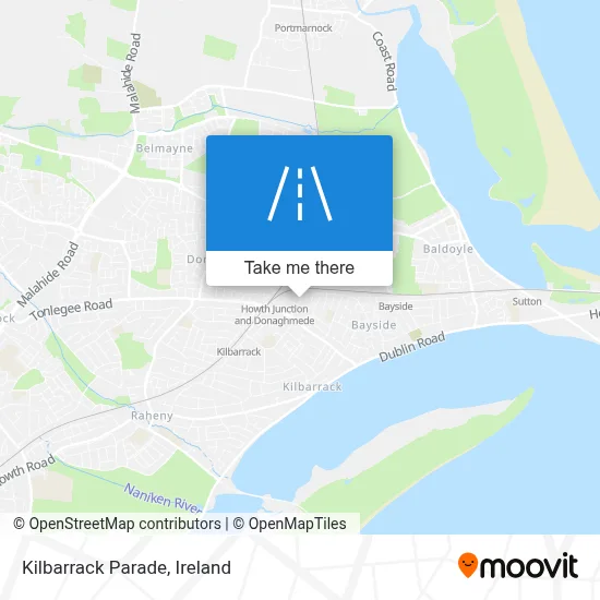 Kilbarrack Parade map