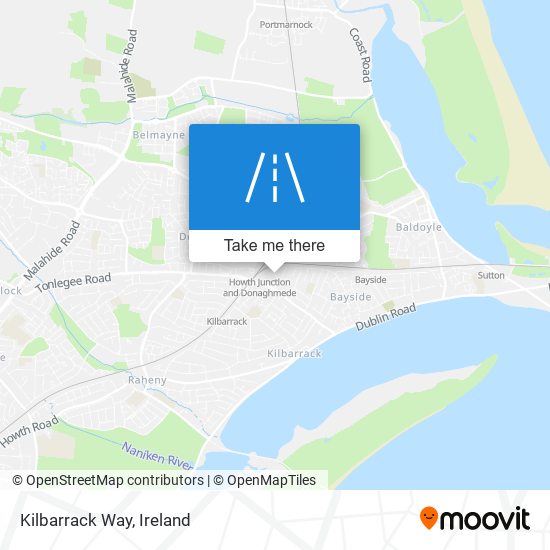 Kilbarrack Way map