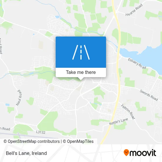 Bell's Lane map