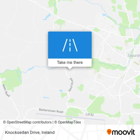 Knocksedan Drive map