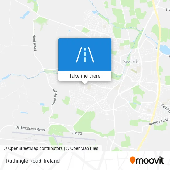 Rathingle Road map