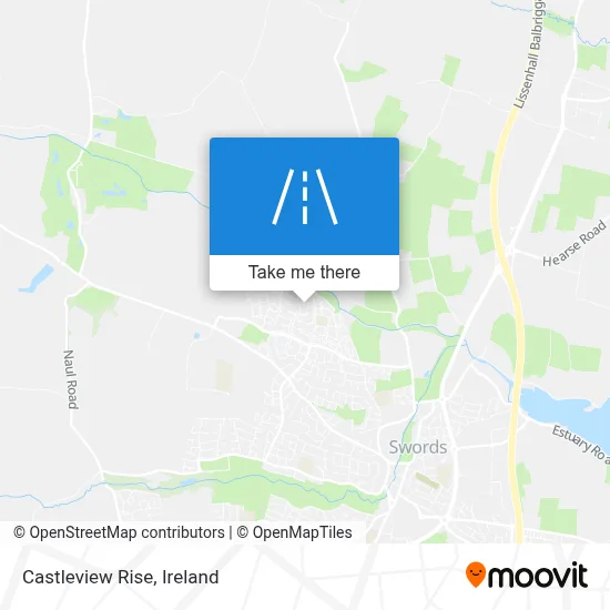 Castleview Rise map