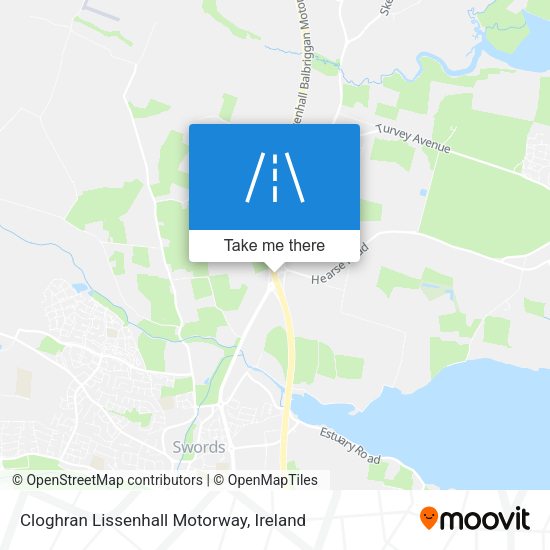 Cloghran Lissenhall Motorway map