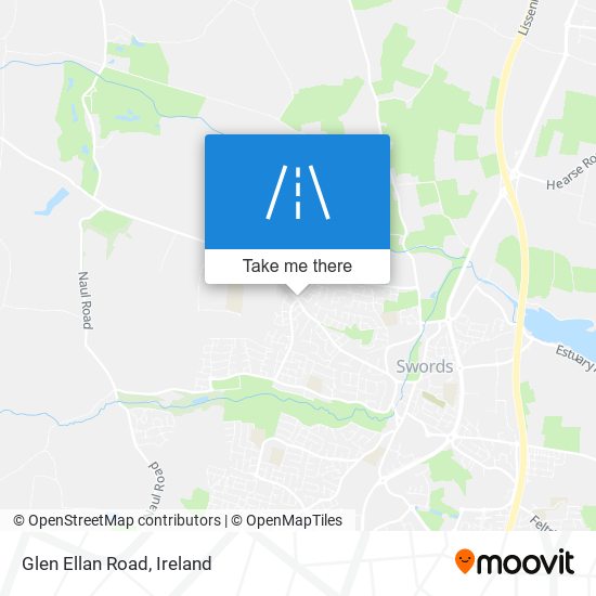 Glen Ellan Road map