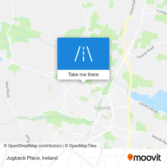 Jugback Place map