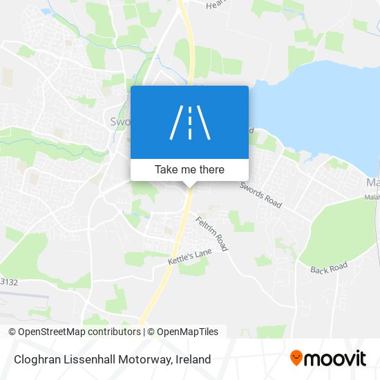 Cloghran Lissenhall Motorway map