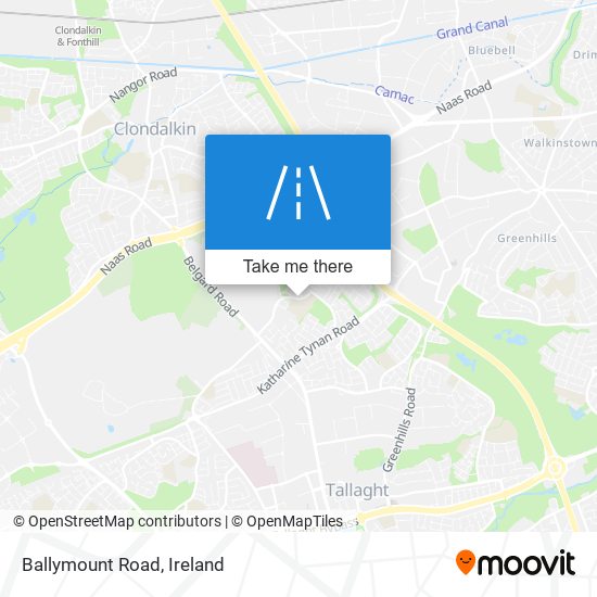 Ballymount Road map