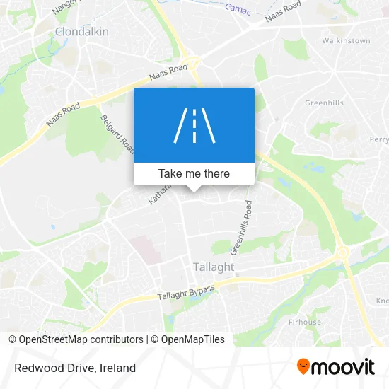Redwood Drive map
