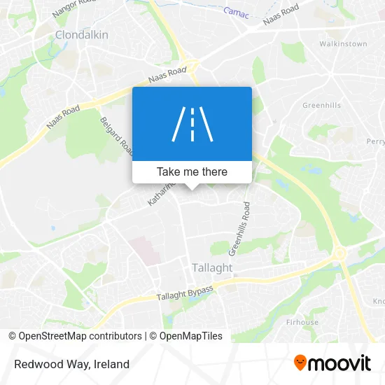 Redwood Way map