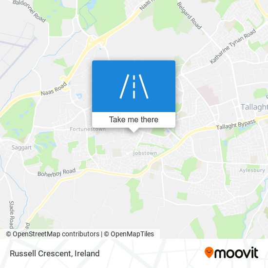 Russell Crescent map