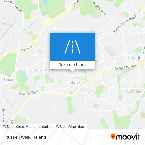 Russell Walk map