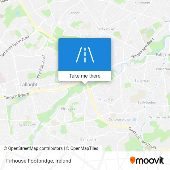 Firhouse Footbridge map
