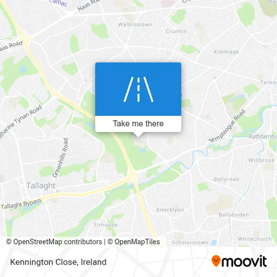 Kennington Close map