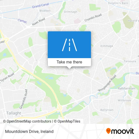 Mountdown Drive map