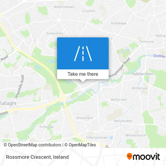 Rossmore Crescent map