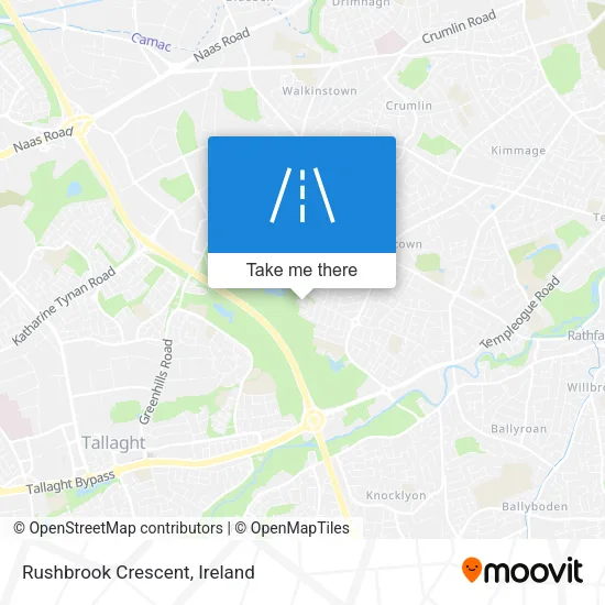 Rushbrook Crescent map