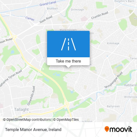Temple Manor Avenue map