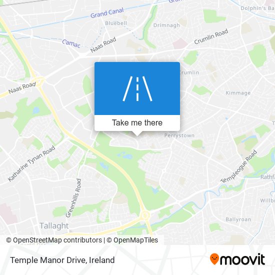 Temple Manor Drive map