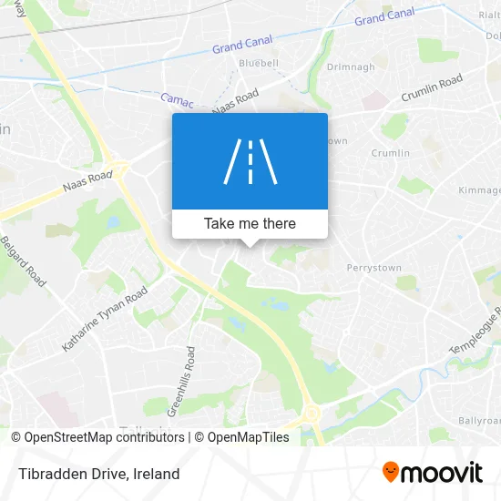 Tibradden Drive map