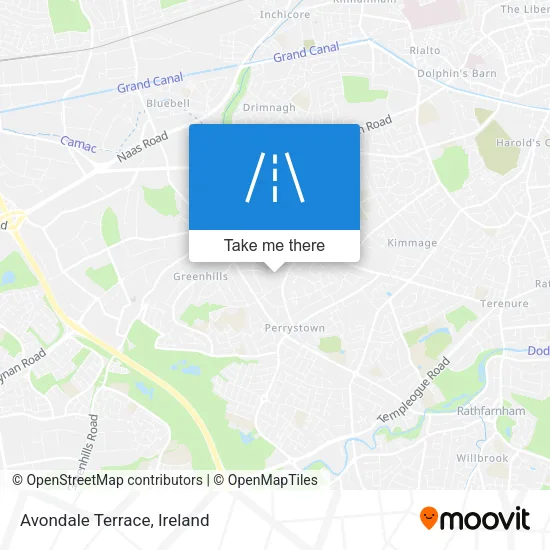 Avondale Terrace map