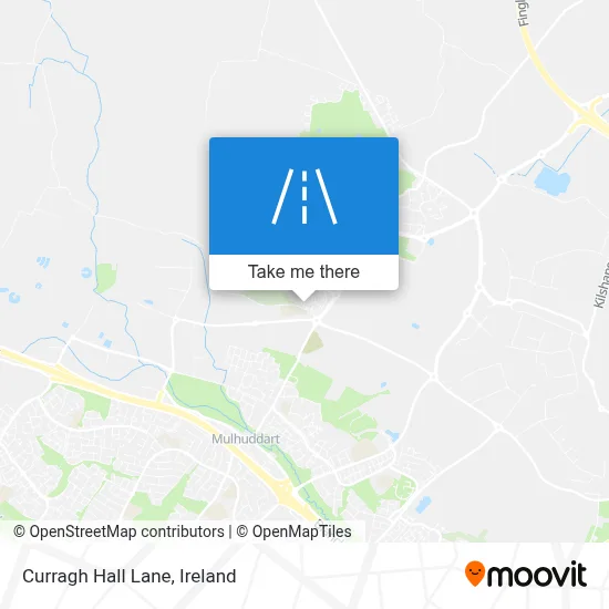 Curragh Hall Lane map