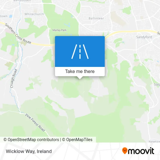 Wicklow Way map