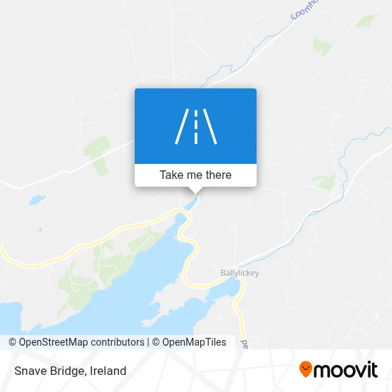 Snave Bridge map