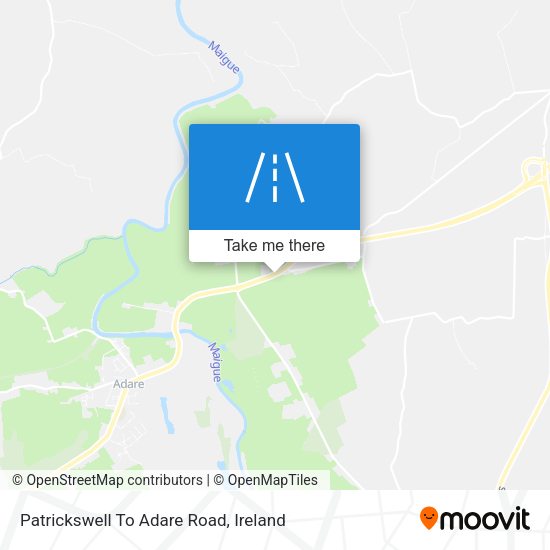 Patrickswell To Adare Road map