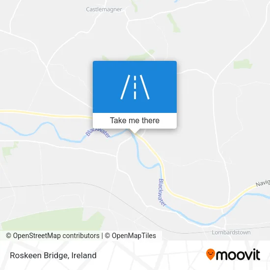 Roskeen Bridge map