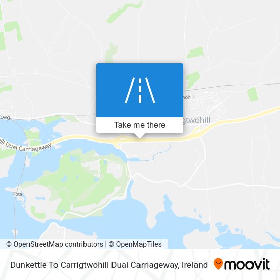 Dunkettle To Carrigtwohill Dual Carriageway map