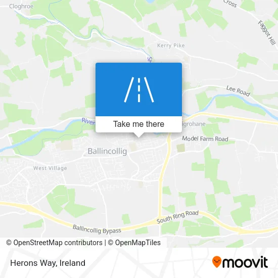 Herons Way map