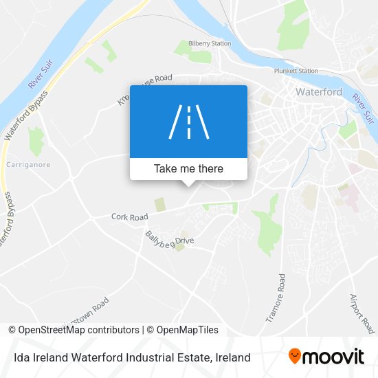 Ida Ireland Waterford Industrial Estate map