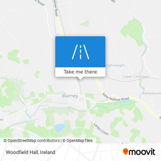 Woodfield Hall map