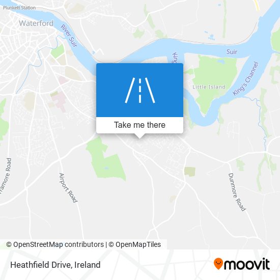 Heathfield Drive map