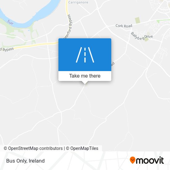 Bus Only map