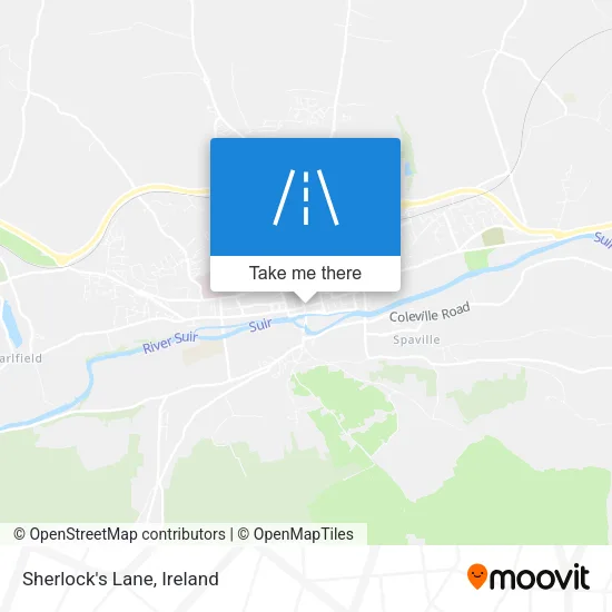 Sherlock's Lane map