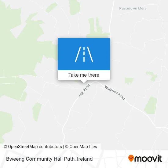 Bweeng Community Hall Path map