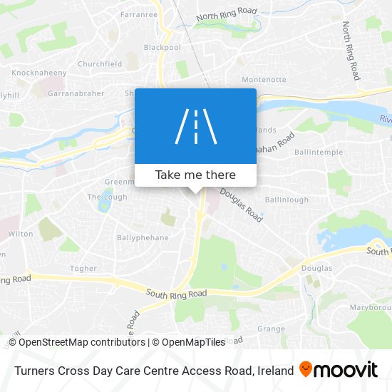 Turners Cross Day Care Centre Access Road map