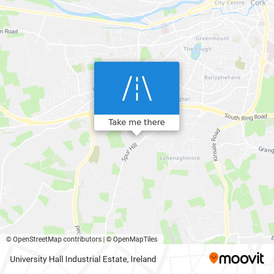 University Hall Industrial Estate map