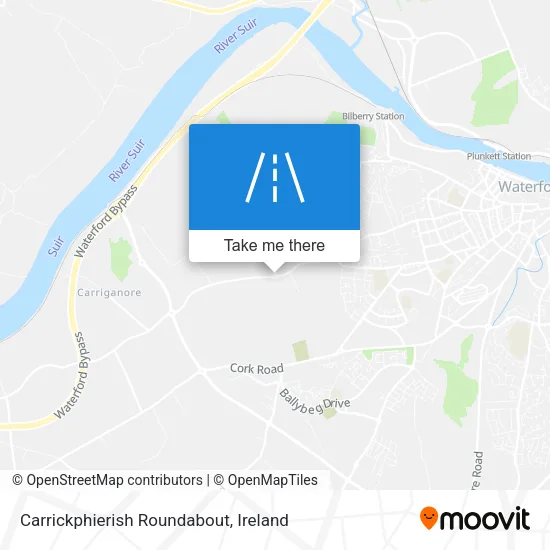 Carrickphierish Roundabout map