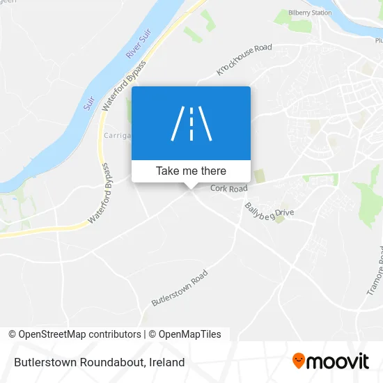 Butlerstown Roundabout map