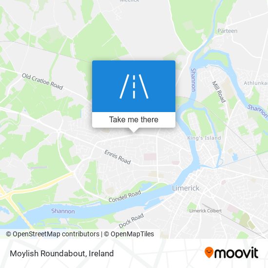 Moylish Roundabout map