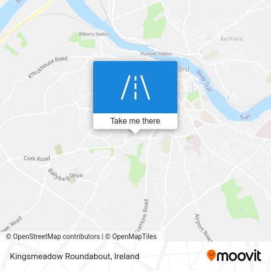 Kingsmeadow Roundabout map