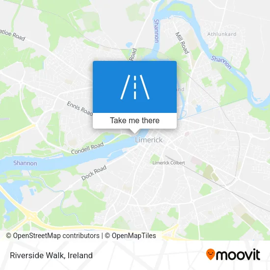 Riverside Walk map