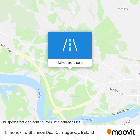 Limerick To Shannon Dual Carriageway map