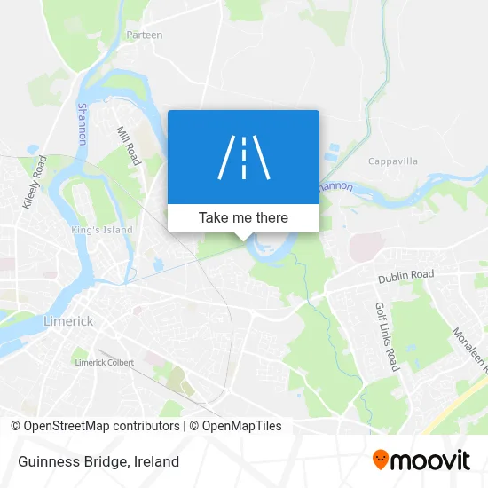 Guinness Bridge map
