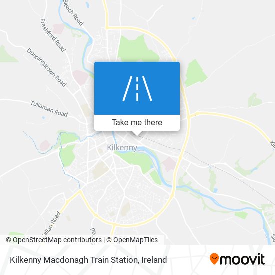 Kilkenny Macdonagh Train Station map