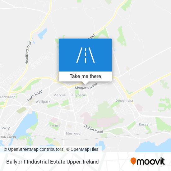 Ballybrit Industrial Estate Upper map